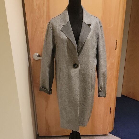 Sam Edelman Gray Women's Coat Sz L - Picture 1 of 11